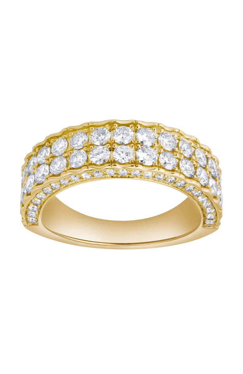 LuvMyJewelry Majesta 2.30 Cts Natural Diamond Band 14K Gold Ring, Main, color, 14K Yellow Gold