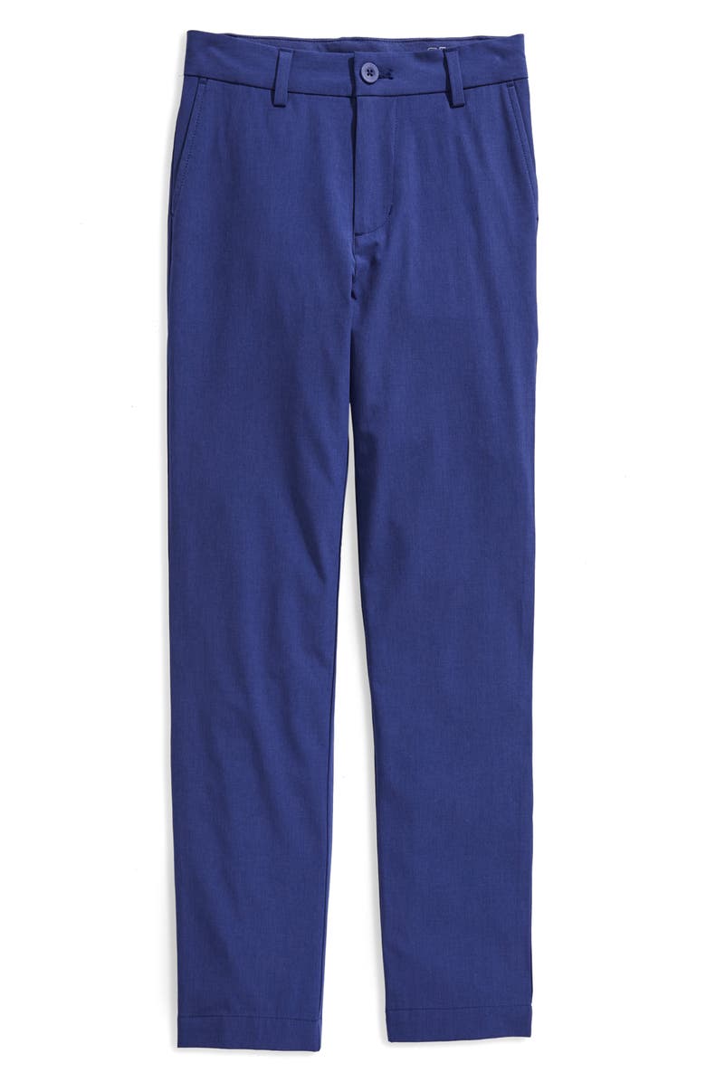 vineyard vines Kids' Performance Breaker Pants, Main, color, Deep Cobalt