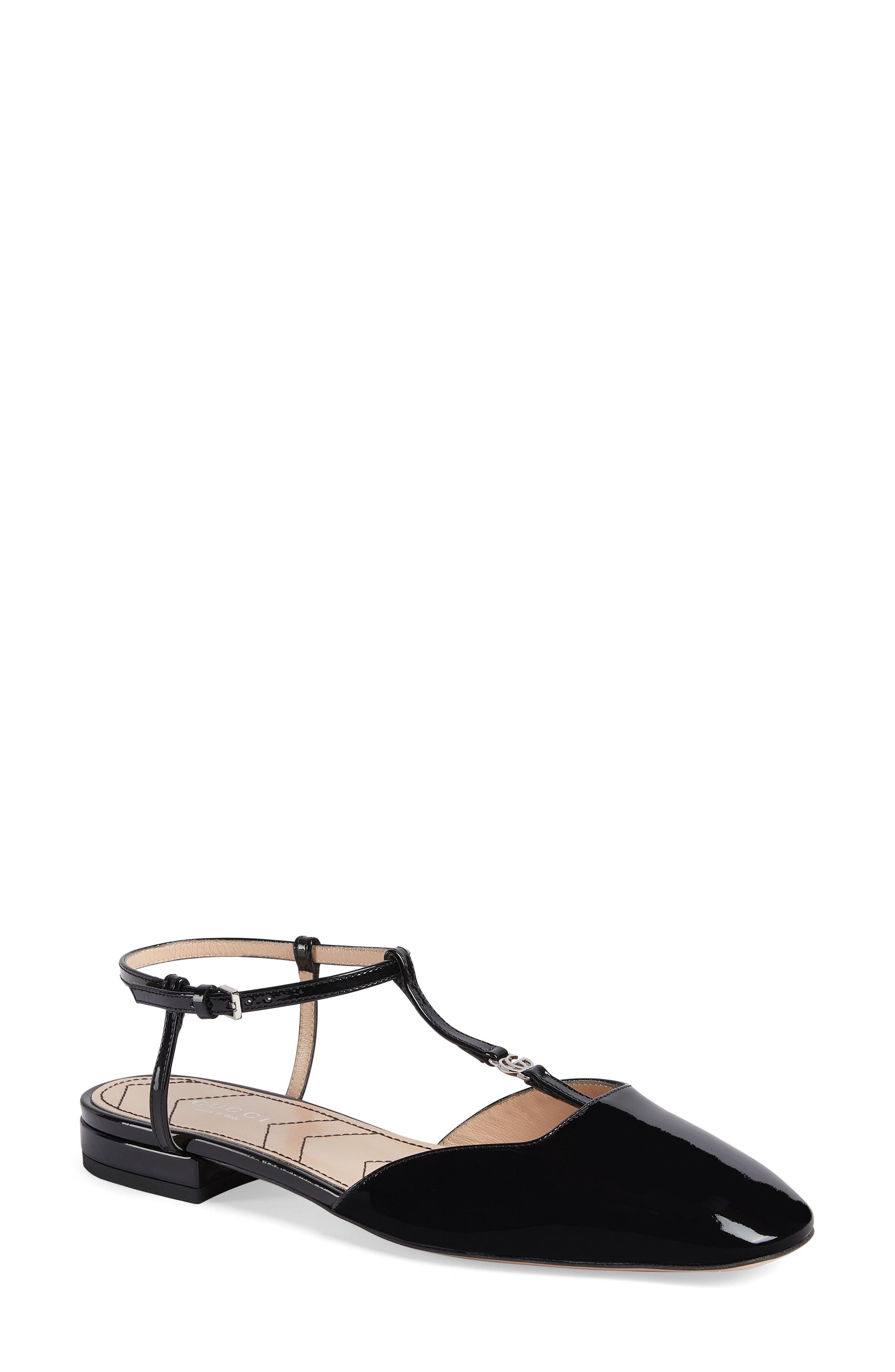 Gucci T-Strap Ballet Flat, Main, color, 