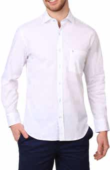 TailorByrd Solid Stretch Cotton Button-Up Shirt