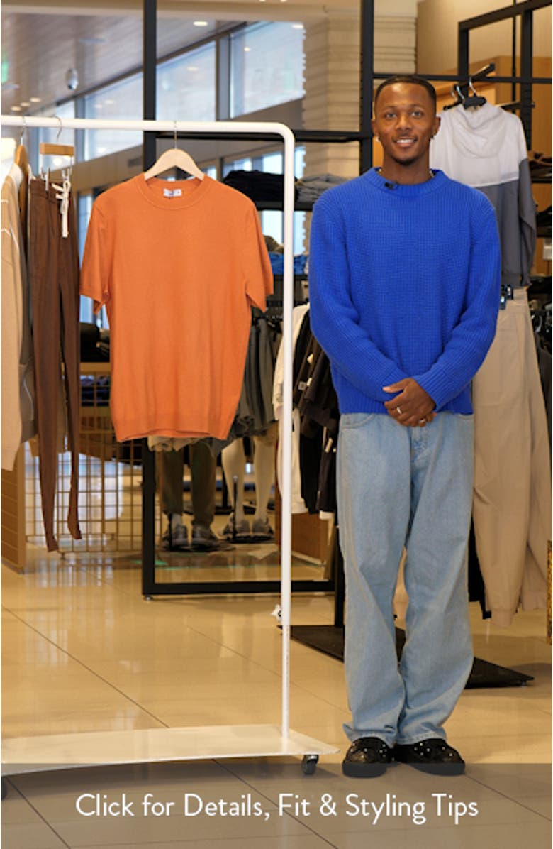 Regular Fit Short Sleeve Sweater, sales video thumbnail