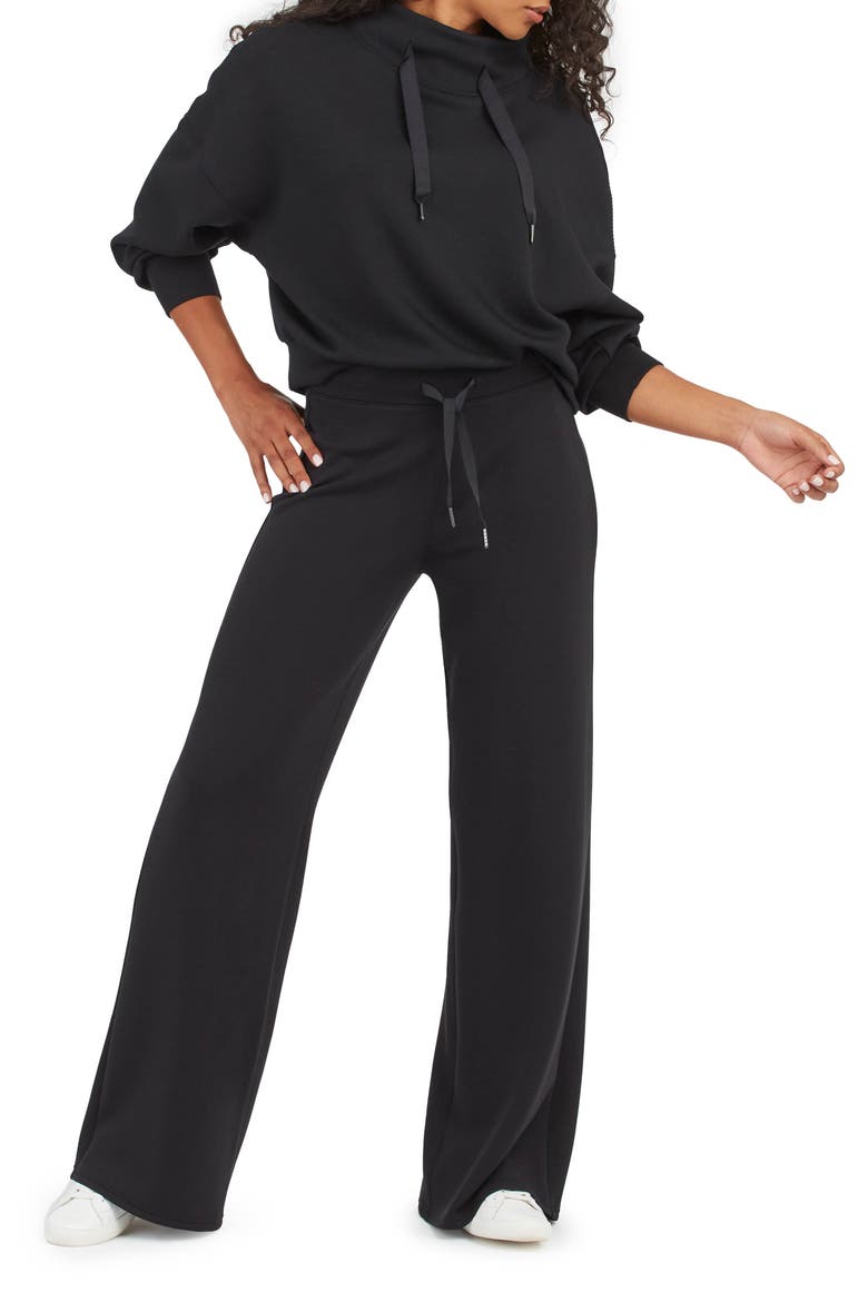 AirEssentials Wide Leg Pants, Alternate, color, VERY BLACK
