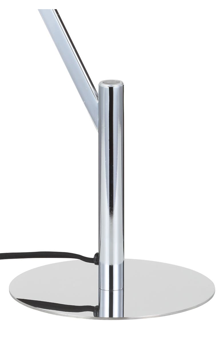 JONATHAN Y Owen Integrated LED Metal Table Lamp, Alternate, color, Chrome