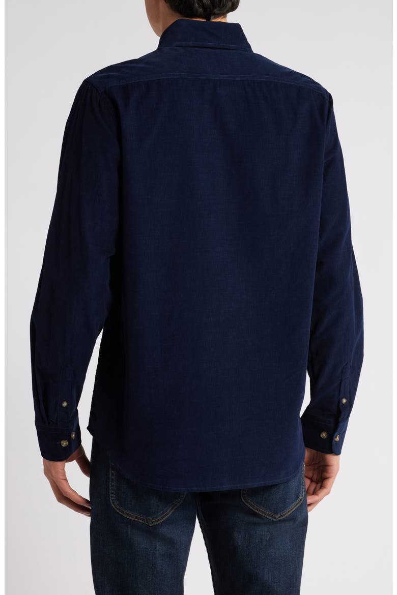 Pinwale Corduroy Button Down Shirt, Alternate, color, NAVY