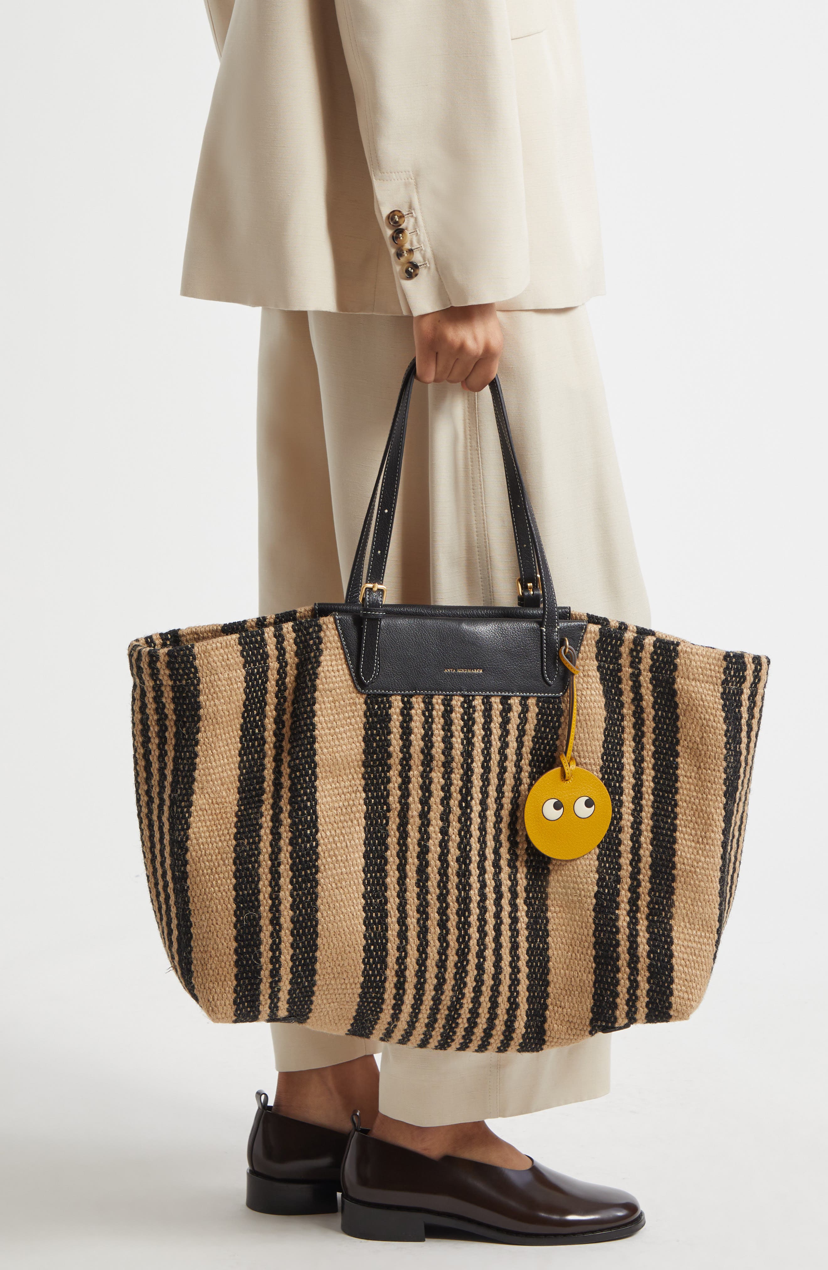 Anya Hindmarch x Maison Bengal Jute Tote, Alternate, color, 