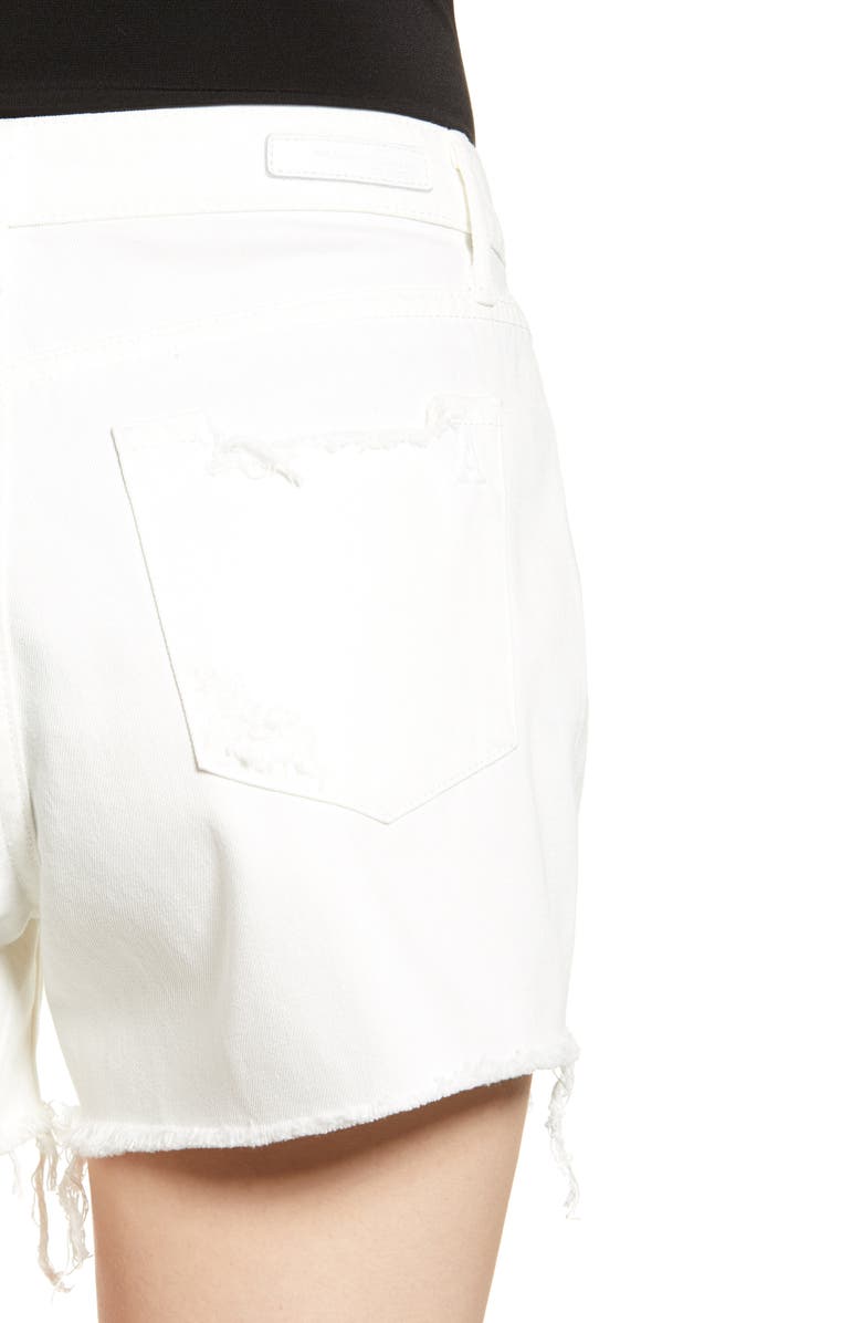 Articles of Society Meredith Ripped High Waist Denim Shorts, Alternate, color,