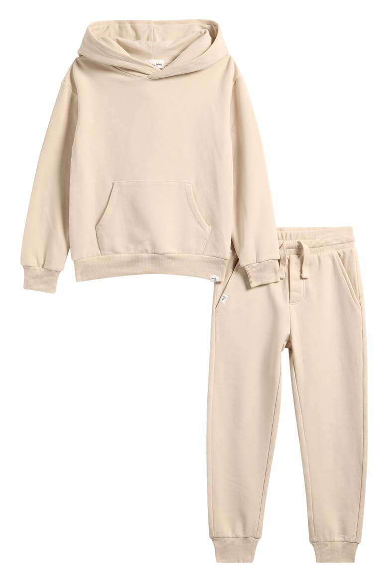 Kids' 2-Piece Hoodie and Jogger Set, Main, color, BEIGE