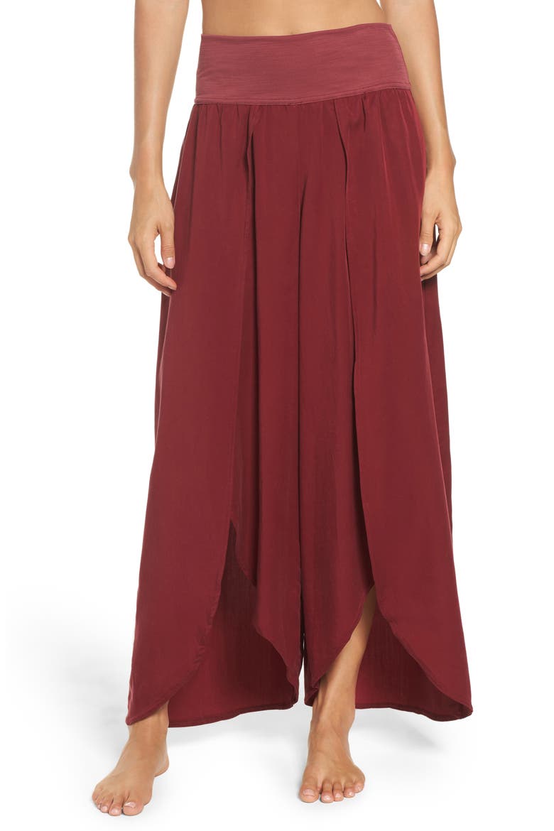 Free People Movement Lyrical Flow Pant, Main, color, WINE