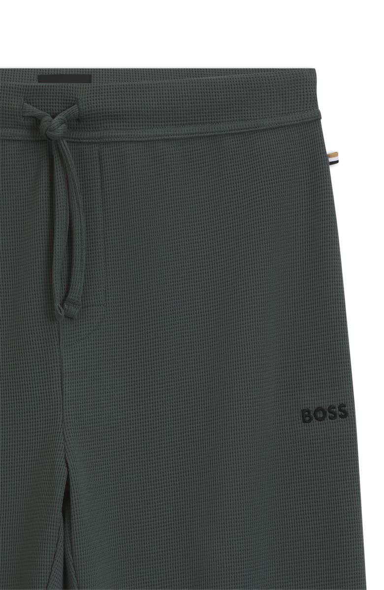 BOSS Waffle Knit Lounge Pants, Alternate, color, Open Green