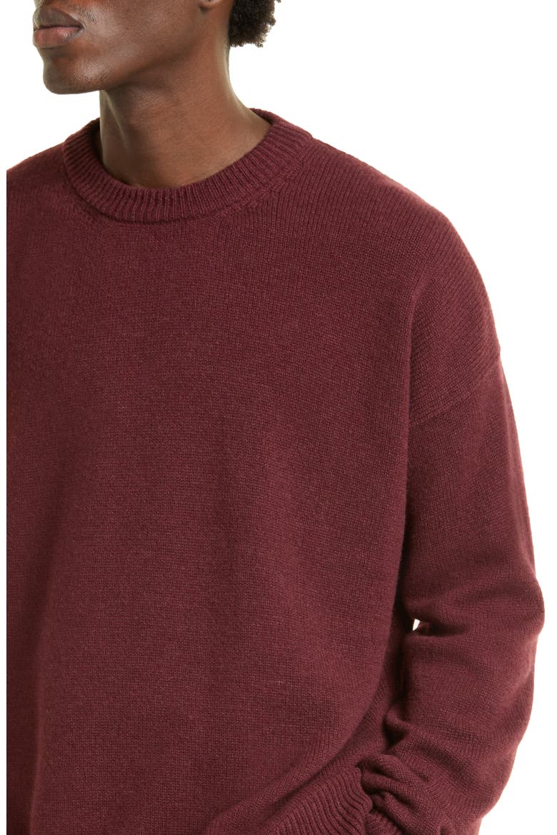 Cashmere Crewneck Sweater, Alternate, color, GRAPE