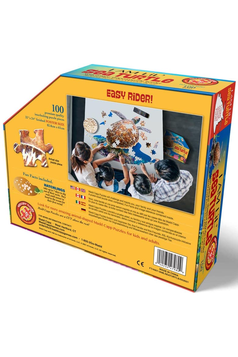 Lil SEA Turtle Jigsaw Puzzle, 100 Pieces, Alternate, color, Multicolored