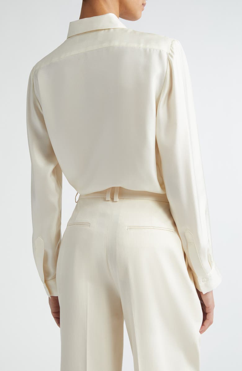 PARTOW Lara Silk Twill Button-Up Shirt, Alternate, color, 