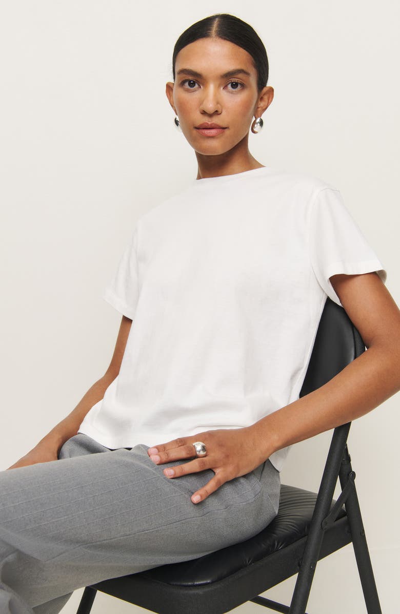 Reformation Rowan Organic Cotton T-Shirt, Alternate, color, 