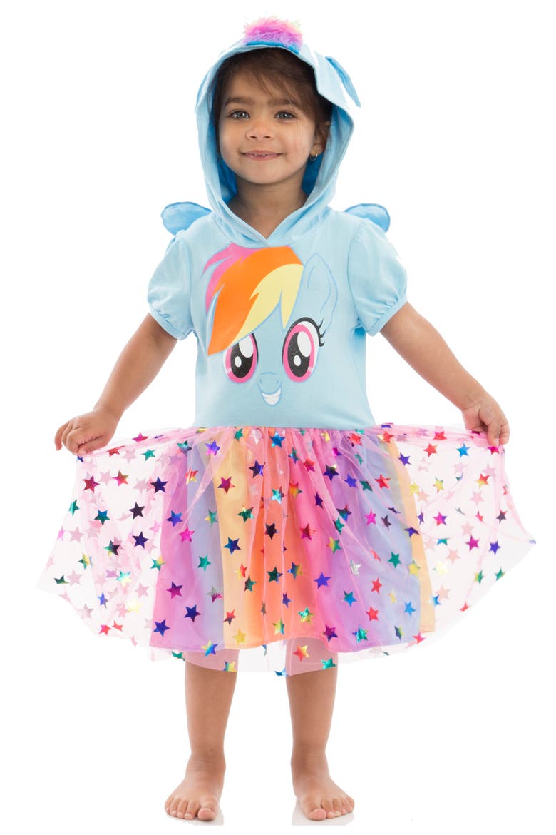 Rainbow Dash Cosplay Tutu Dress, Alternate, color, Rainbow Dash Blue