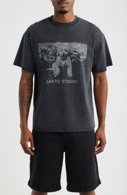 SANTO STUDIO Vintage Cute Dog Cotton Graphic T-Shirt