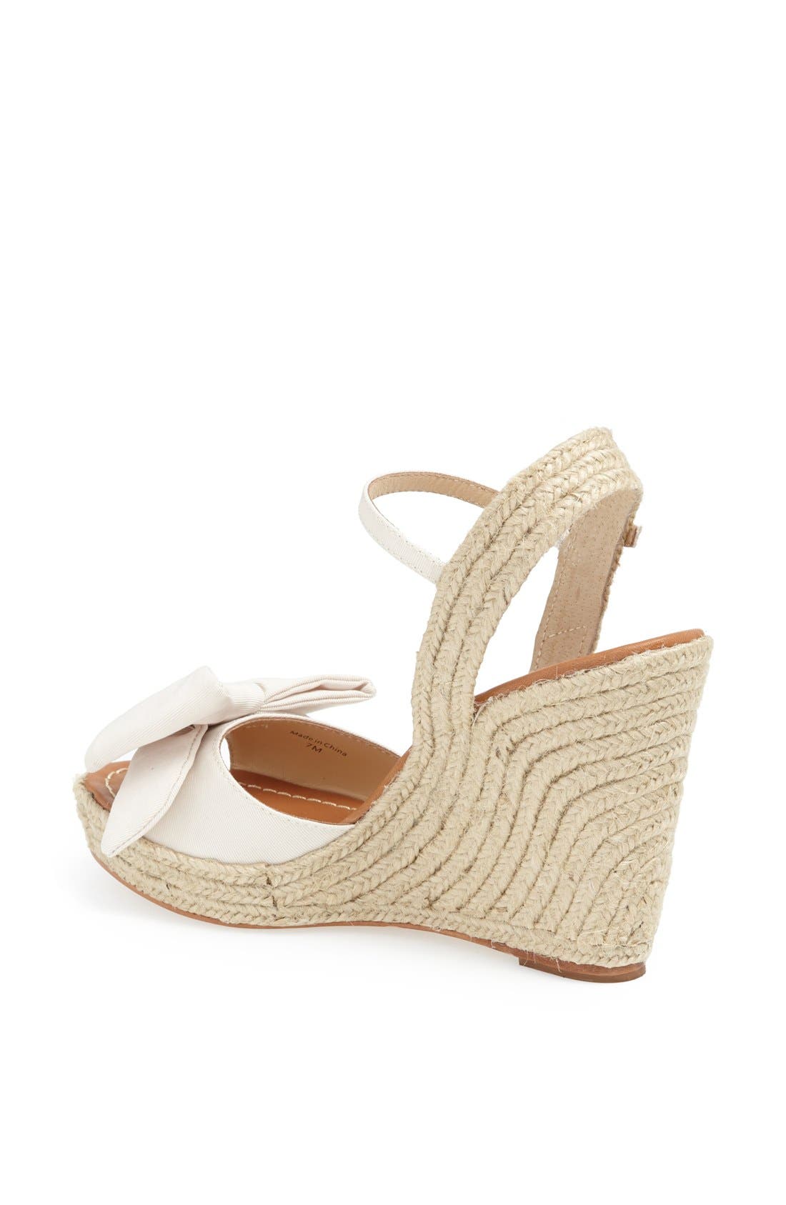 'jumper' sandal, Alternate, color, IVORY GROSGRAIN