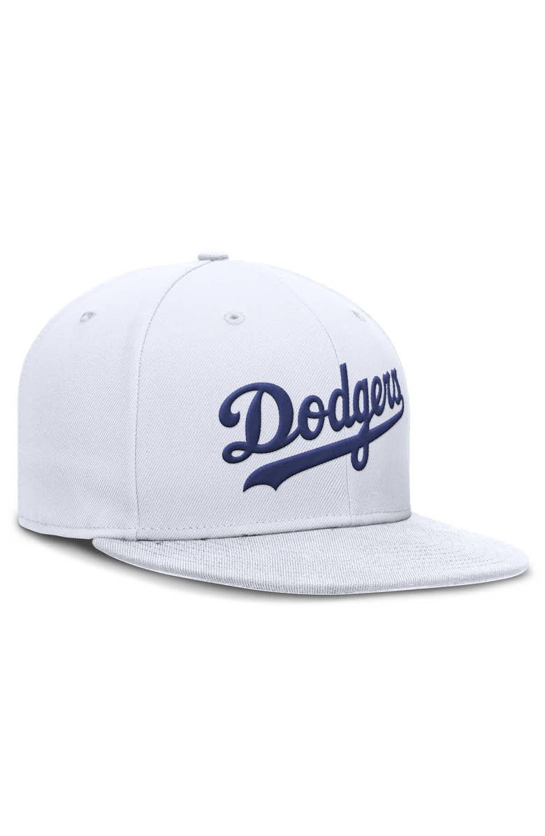 Nike Men's Nike White Los Angeles Dodgers True Performance Fitted Hat, Alternate, color, 
