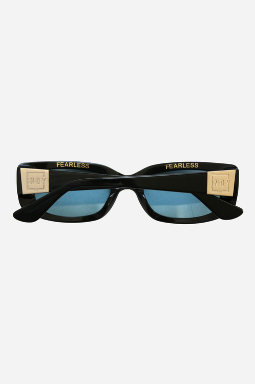 Indy Delancey Rectangular Polarized Sunglasses In Brown