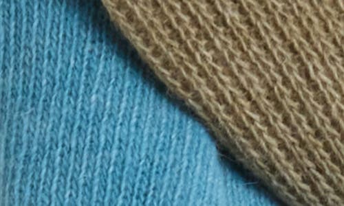 Portolano Colorblock Lambswool & Angora Blend Knit Scarf