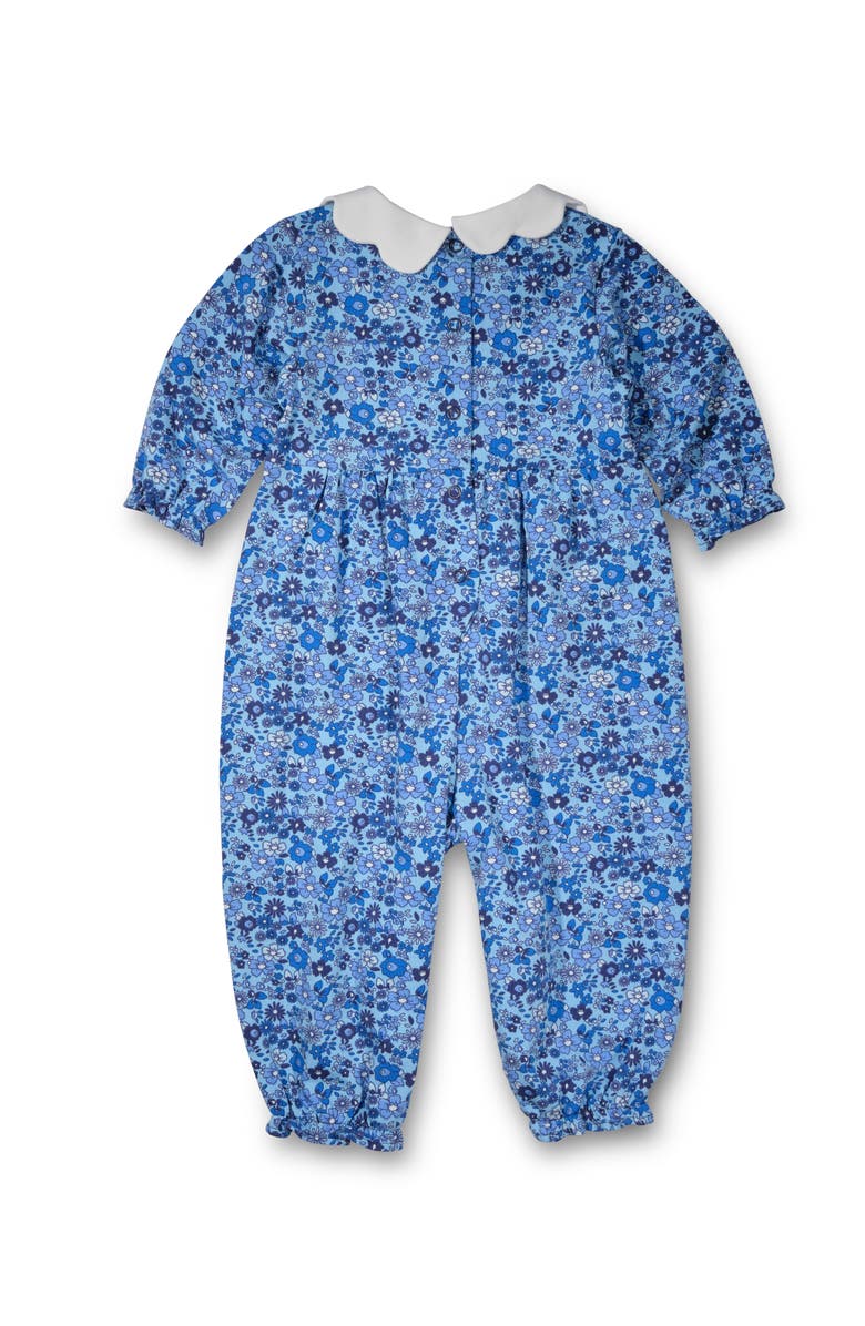 Florence Eiseman Floral Knit Longall With Flower, Alternate, color, Blue Floral Print