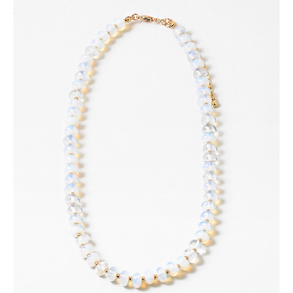 Erin Mcdermott Jewelry Moonstone Gemstone Necklace In White