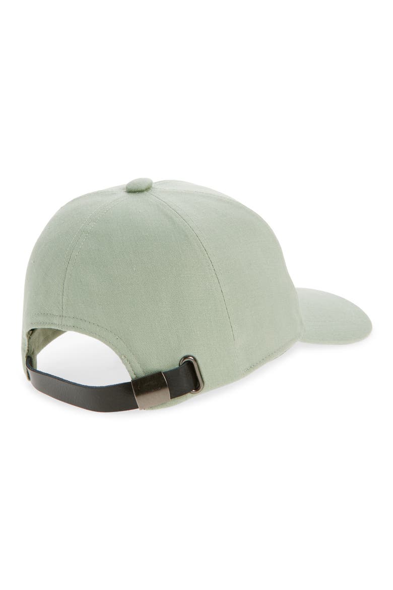 Linen Baseball Cap, Alternate, color, GREEN ICEBERG