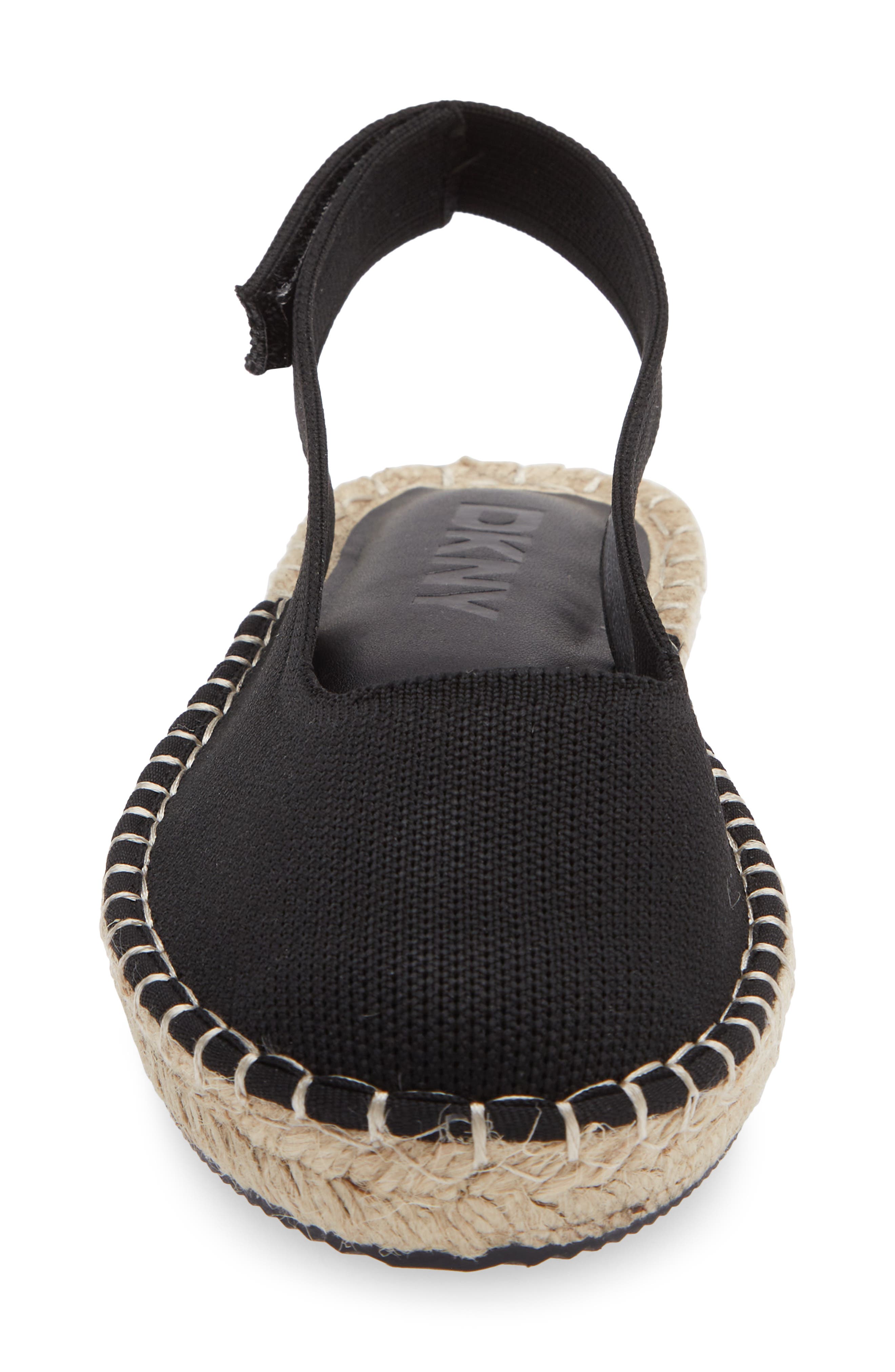 DKNY Minks Espadrille Slingback Flat, Alternate, color, Black