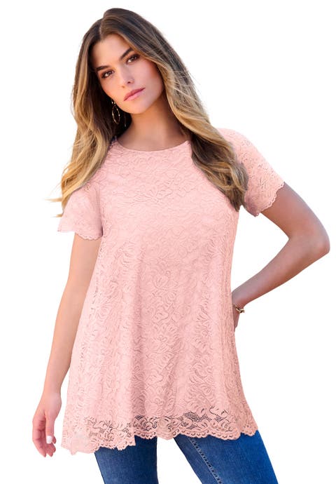 Allover Lace Swing Tee