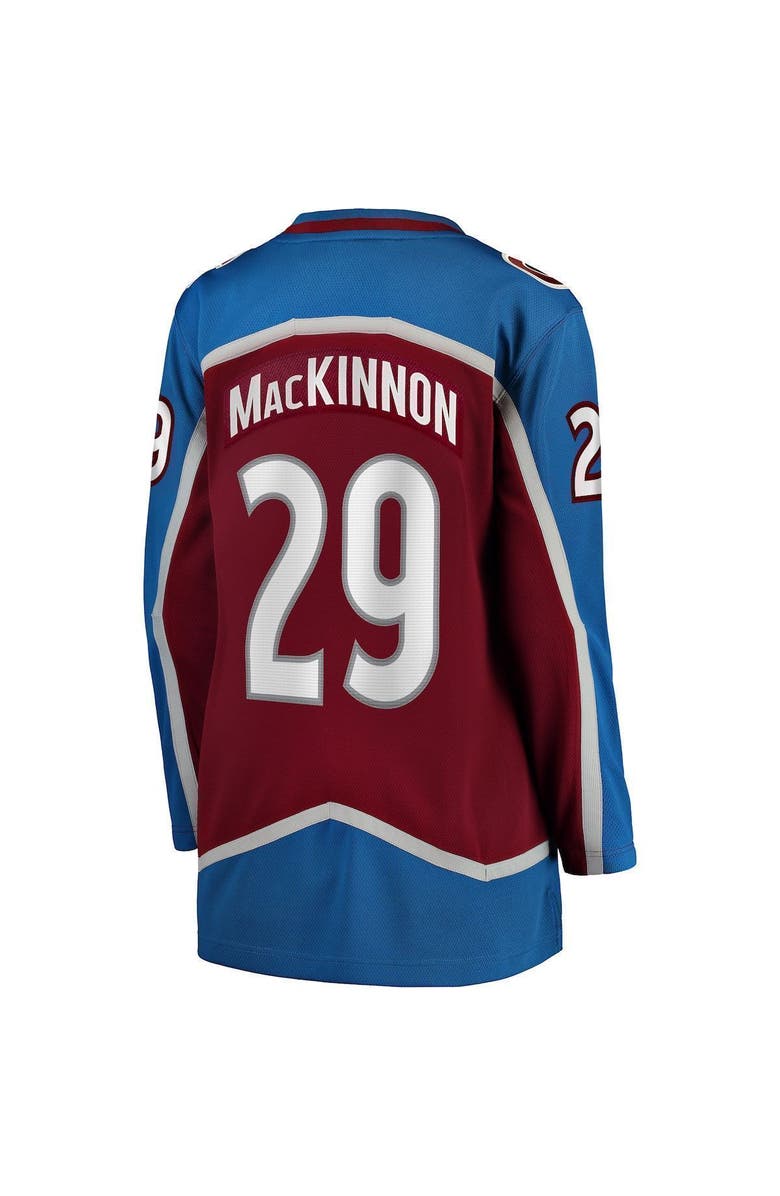 FANATICS Women's Fanatics Branded Nathan MacKinnon Maroon Home Breakaway Player Jersey, Alternate, color, 