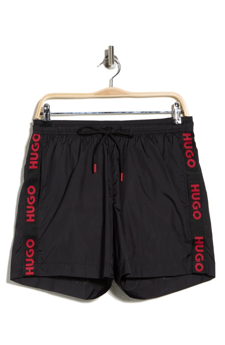 BOSS Fab Swim Trunks, Main, color, Black