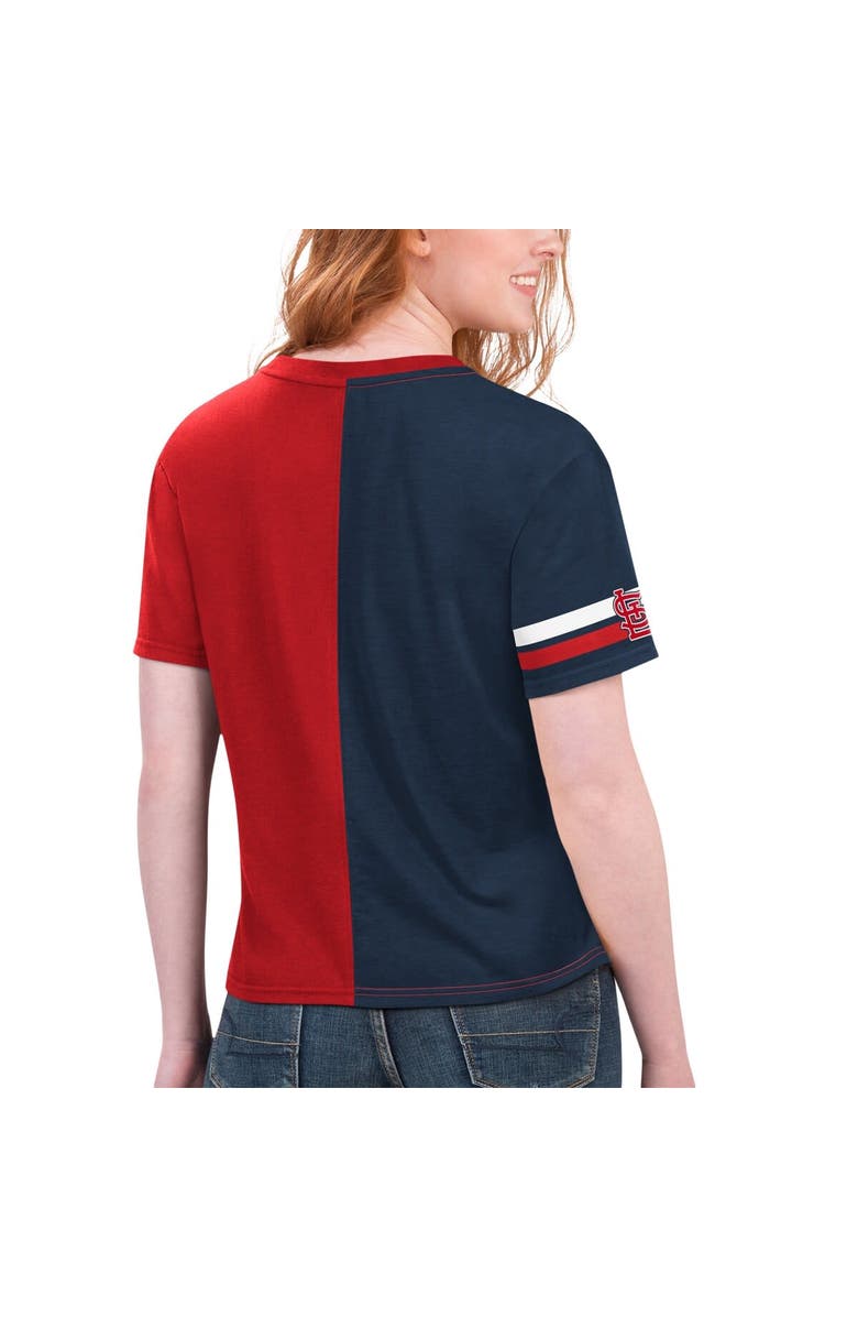 STARTER Women's Starter  Red/Navy St. Louis Cardinals Power Move T-Shirt, Alternate, color, Red