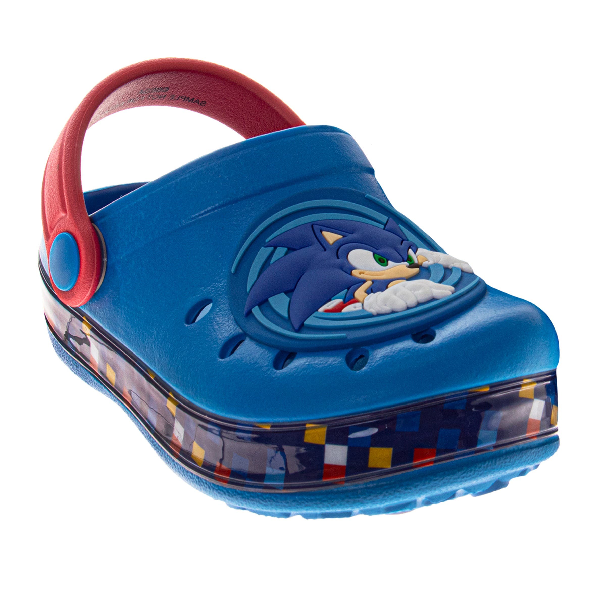 Sonic the Hedgehog Clogs, Main, color, Blue Red
