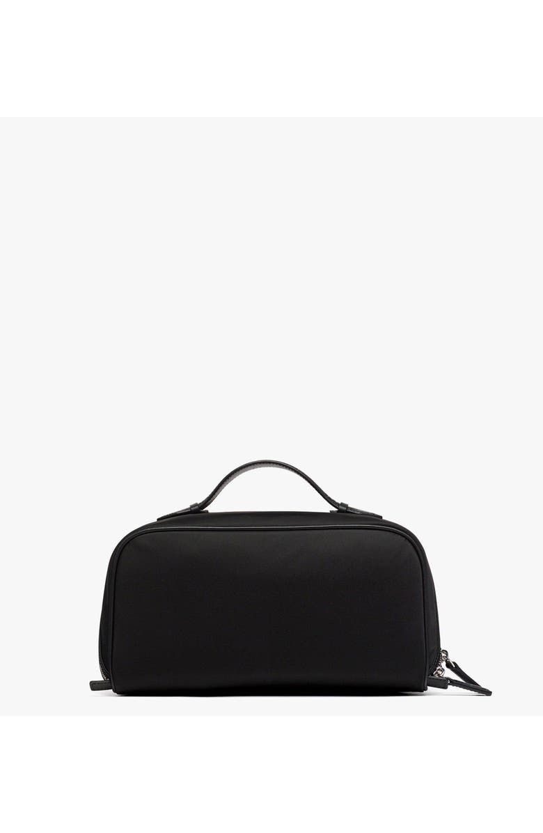 MCM Medium Ottomar Toiletry Bag in ECONYL and Leather, Alternate, color, Black