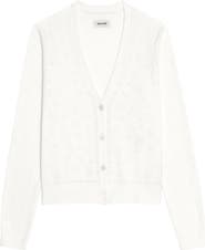 Zadig & Voltaire Manala Bandana Pointelle Cotton Cardigan