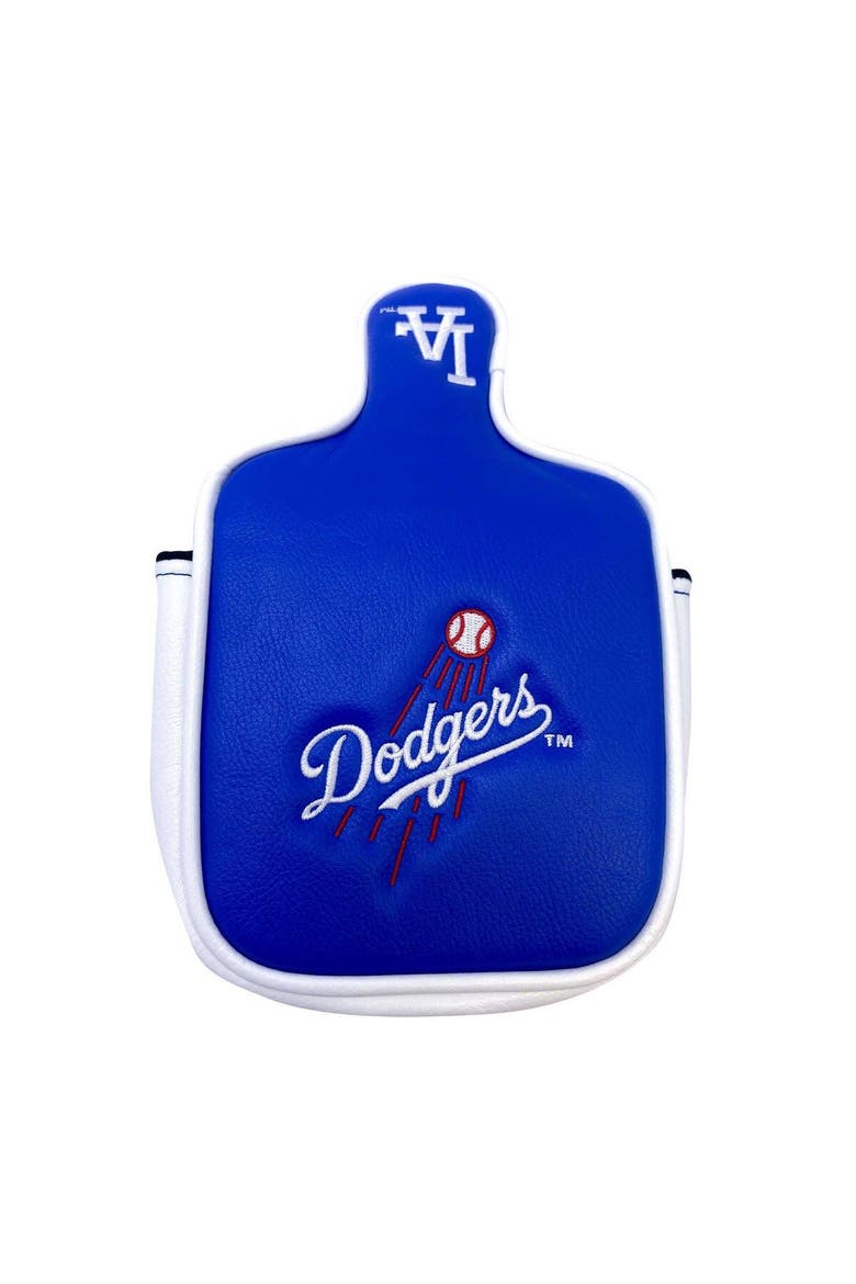 Blue Los Angeles Dodgers Logo Track Mallet Putter Cover, Alternate, color, Blue