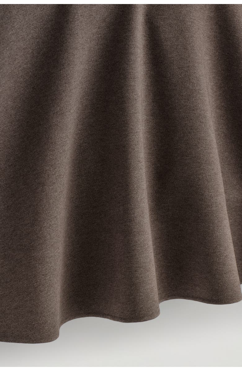 COS Flared Jersey Mini Skirt, Alternate, color, Brown