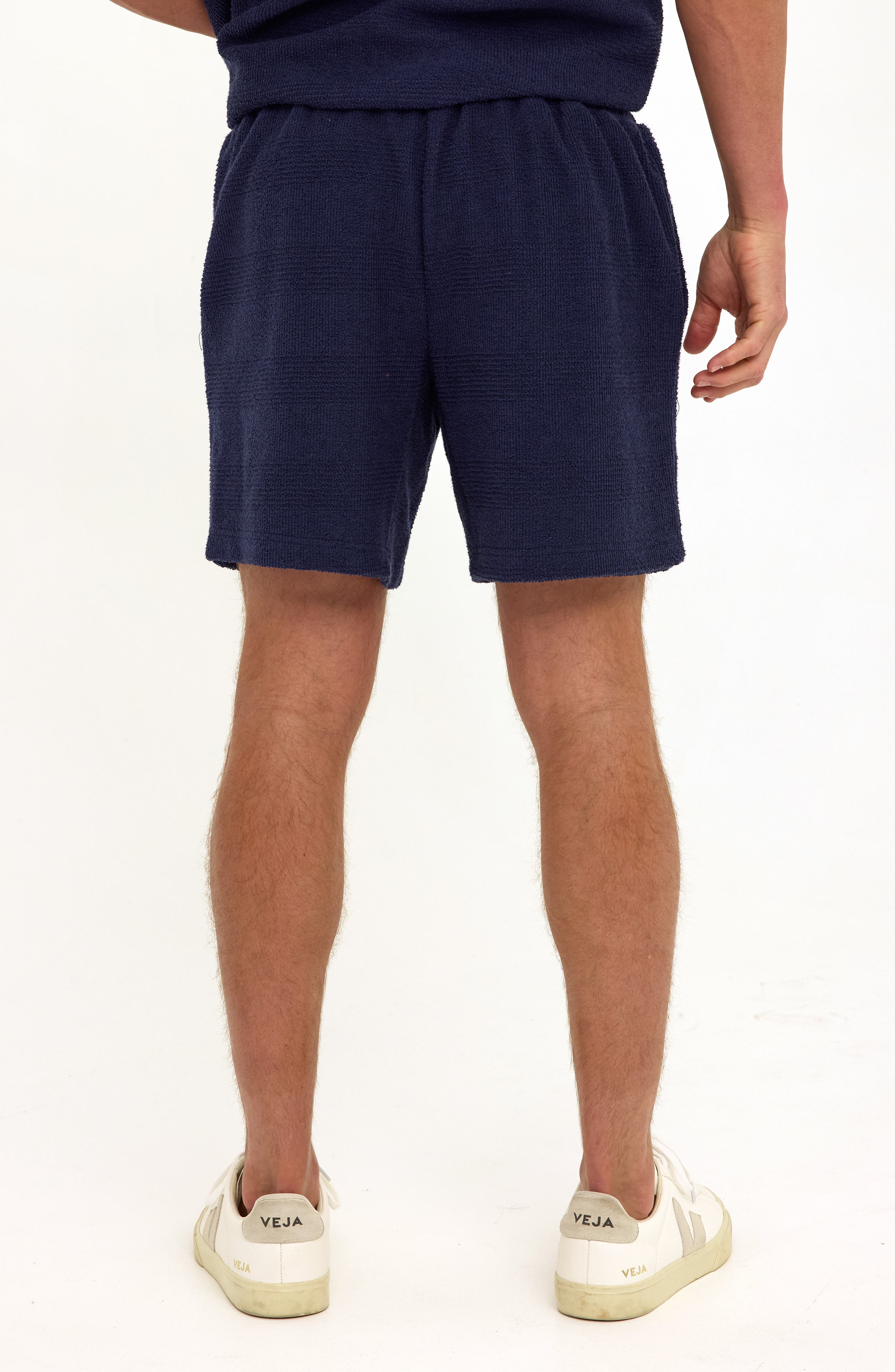 Wayne Stripe Jacquard Terry Cloth Drawstring Shorts - image 4