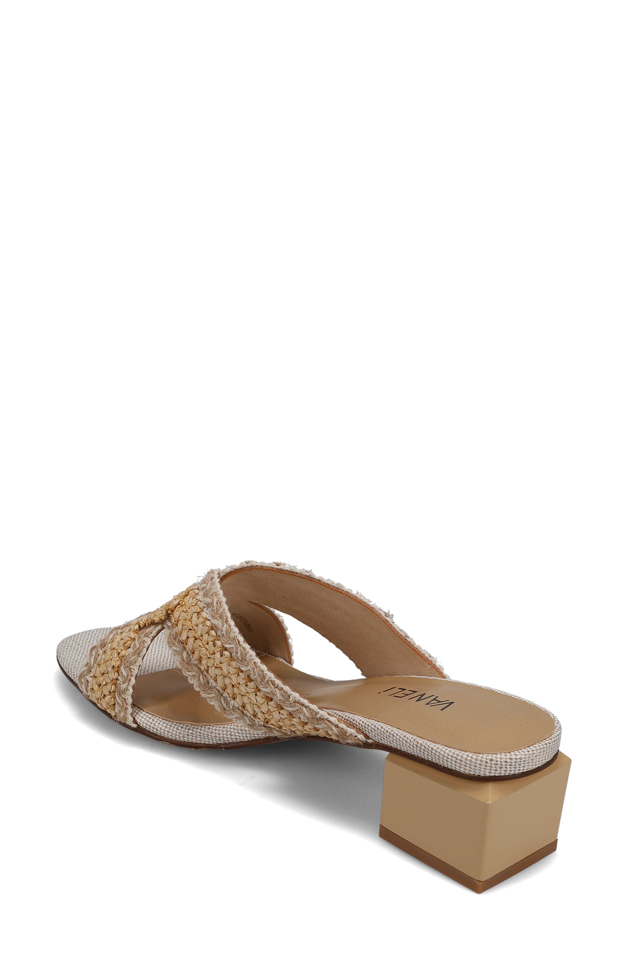 VANELi Cyndia Block Heel Sandal, Alternate, color, Cream