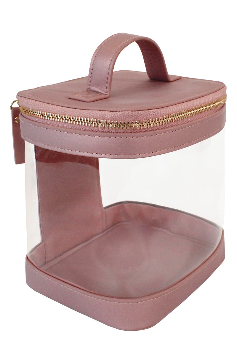 MYTAGALONGS Beauty Cube Organizer Case, Alternate, color, Light Pink