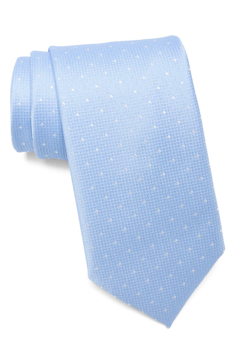 Original Penguin Curtis Dot Tie, Main, color, Lt Blue