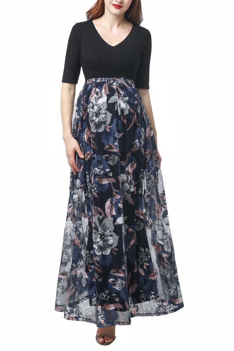 Annabelle Maternity Dress, Main, color, MULTICOLORED