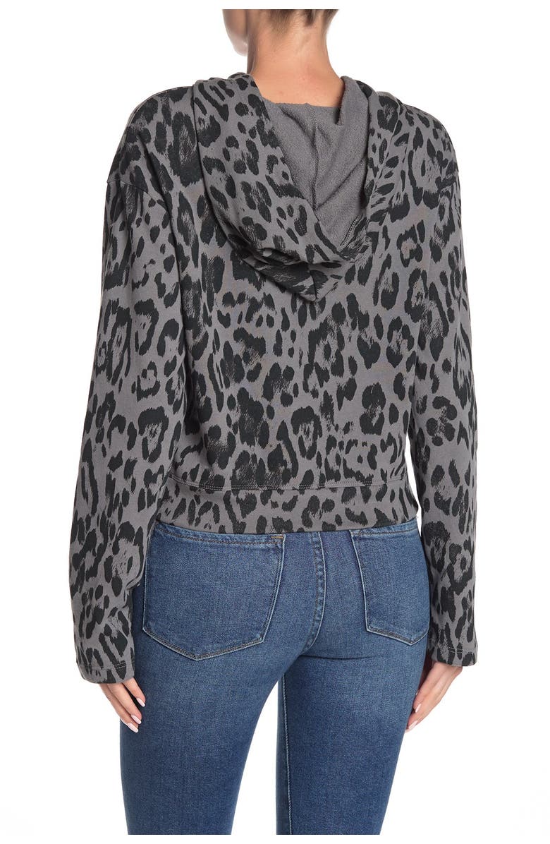 Socialite Leopard Print Hoodie, Alternate, color,