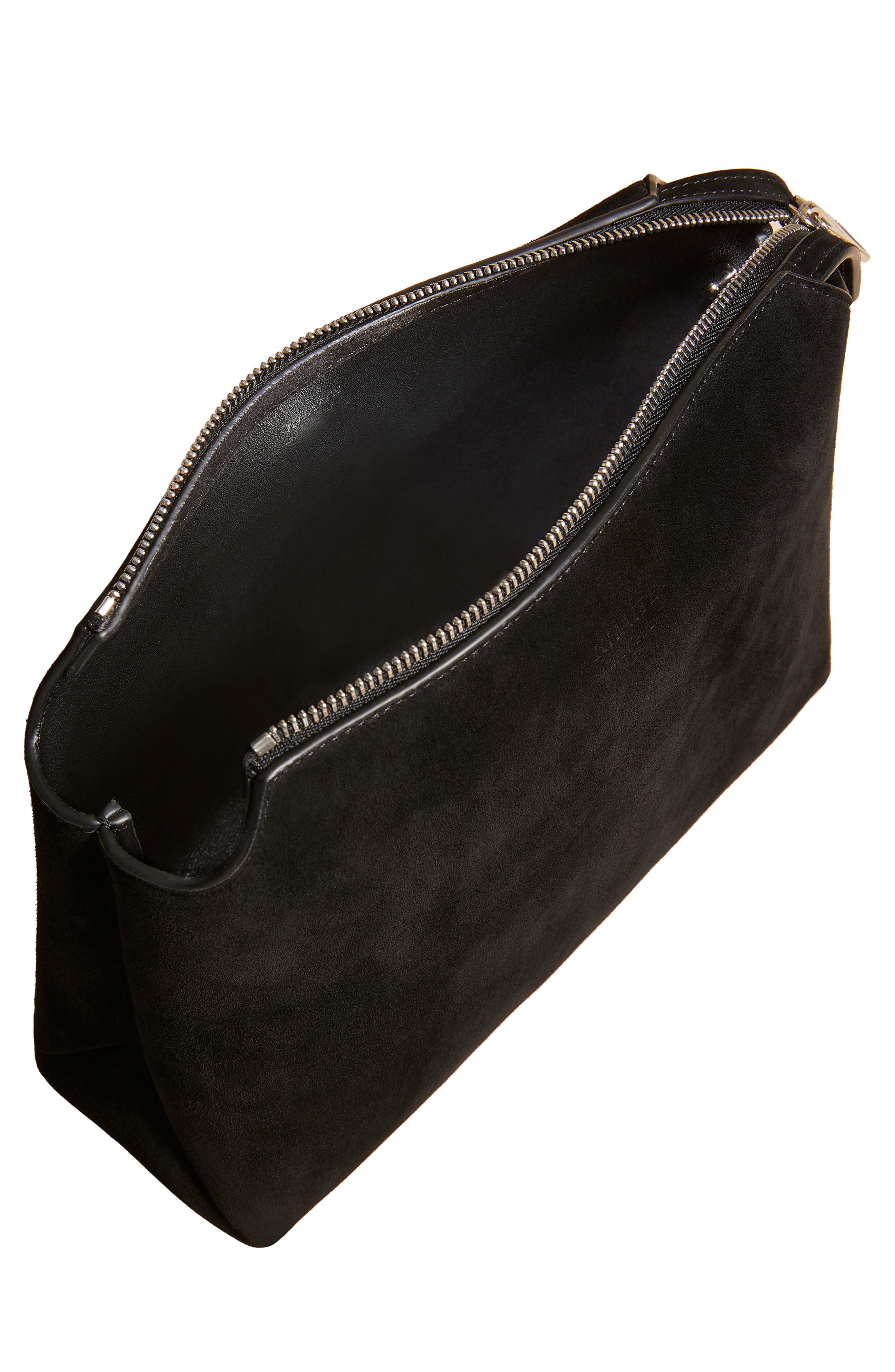 Khaite Medium Lina Suede Crossbody Bag, Alternate, color, 