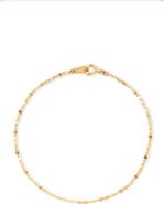 Ana Luisa Solid Yellow Gold - Sparkle Link Chain Bracelet