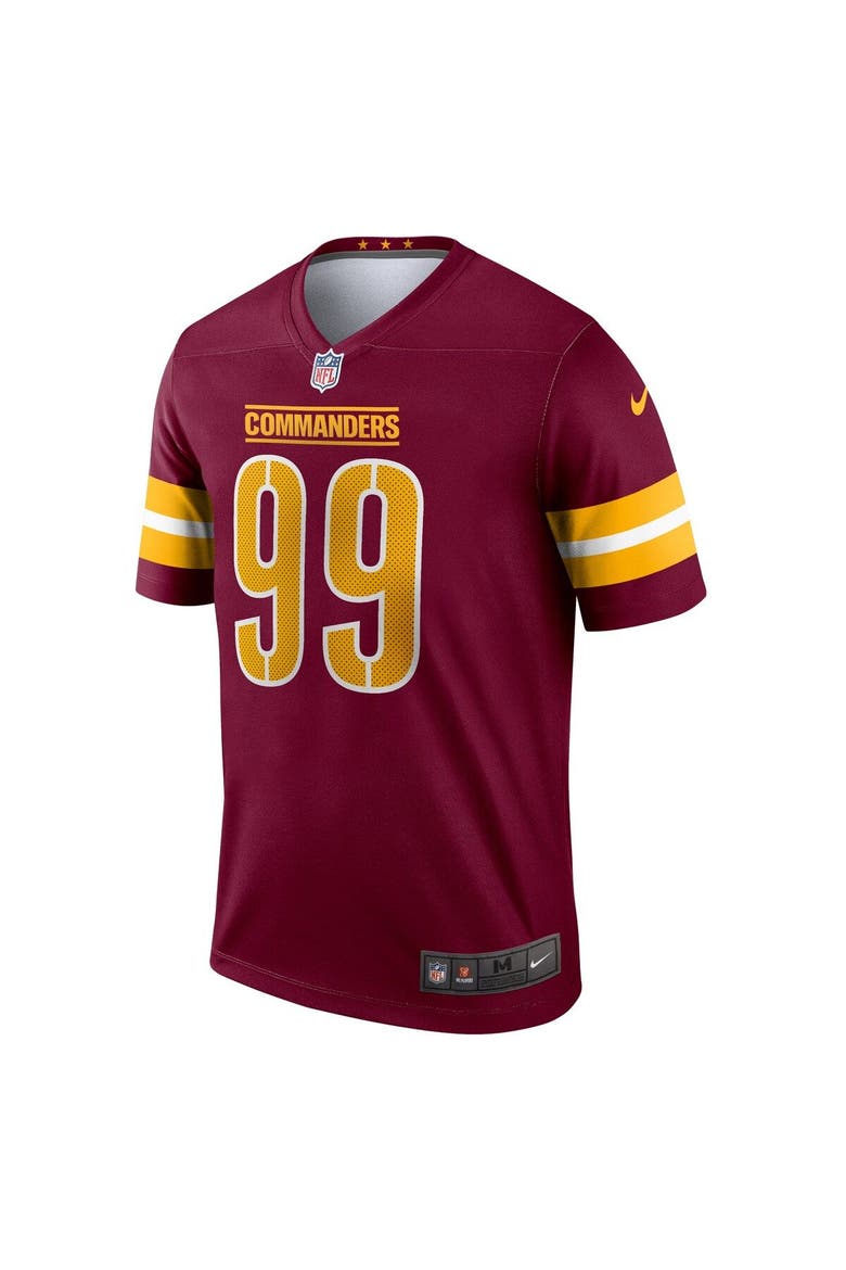 Men's Nike Chase Young Burgundy Washington Commanders Legend Jersey, Alternate, color, Burgundy