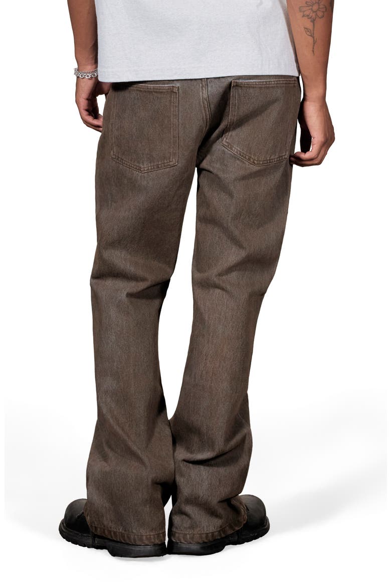 Spray Bootcut Jeans, Alternate, color, BROWN