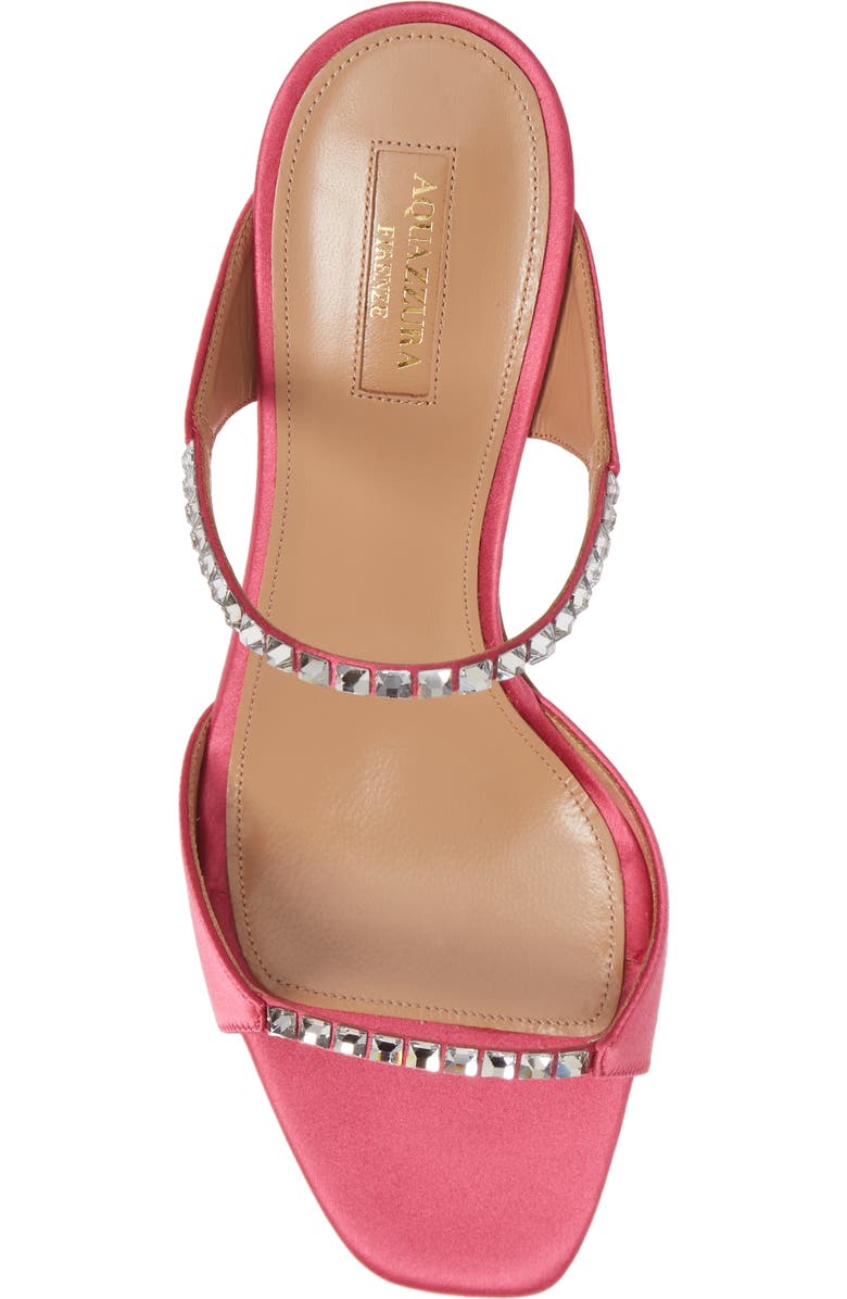 Aquazzura Diamante Two Strap Slide Sandal, Alternate, color,