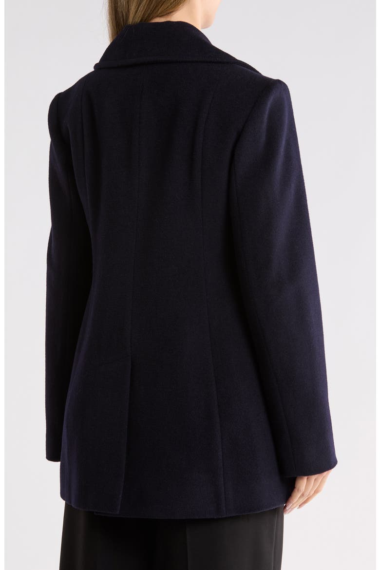 Wool Blend Peacoat, Alternate, color, NAVY