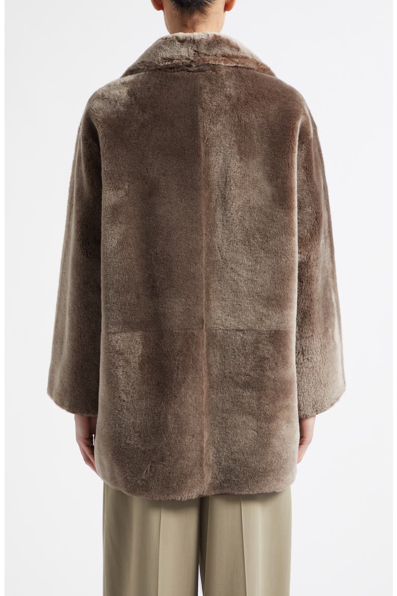 Nicola Genuine Shearling Jacket, Alternate, color, WOOD