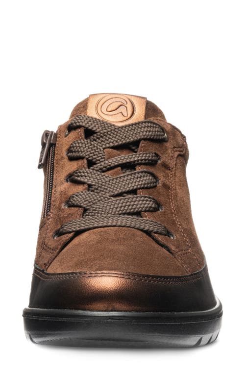 Ara Zamia Wedge Sneaker In Brown